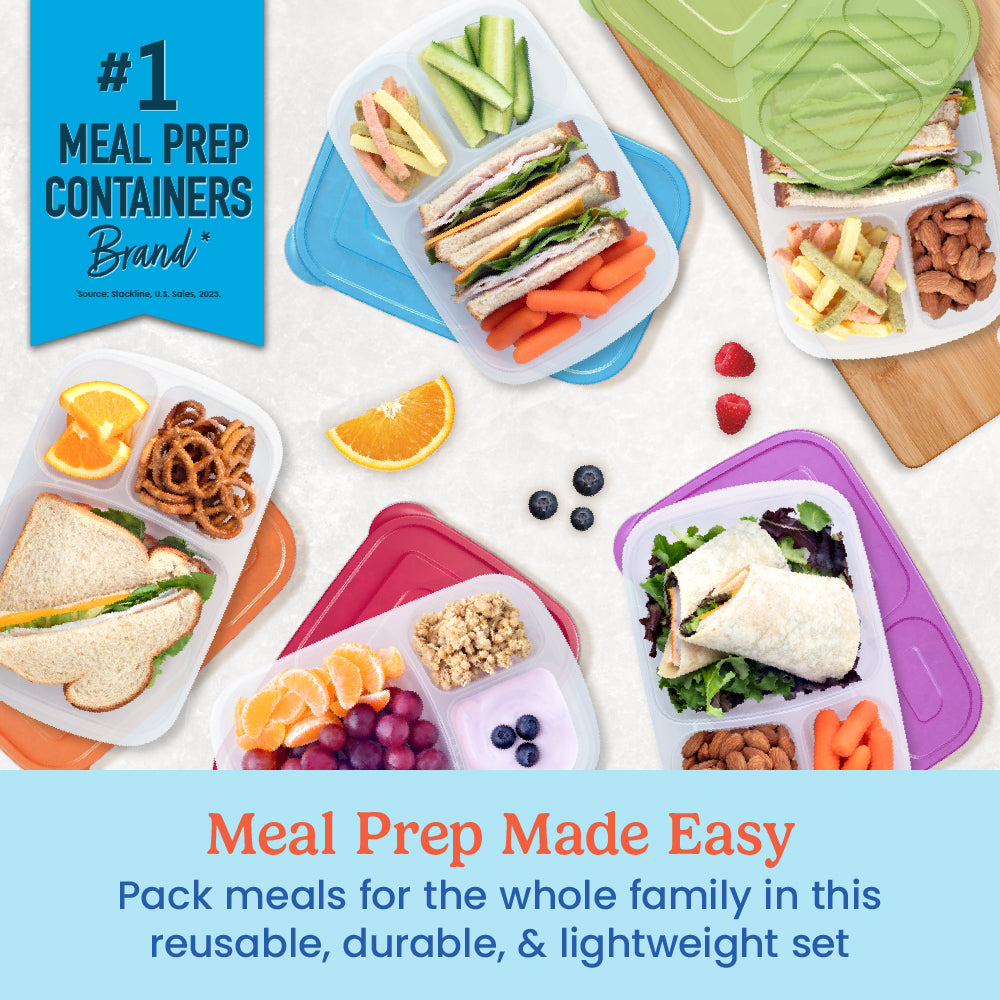 Bentgo Easyboxes 3-Compartment Food Containers 20-Piece Set - Image 2