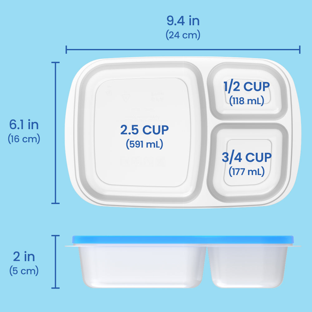 Bentgo Easyboxes 3-Compartment Food Containers 20-Piece Set - Image 8