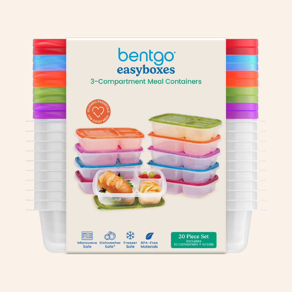 Bentgo Easyboxes 3-Compartment Food Containers 20-Piece Set - Image 9