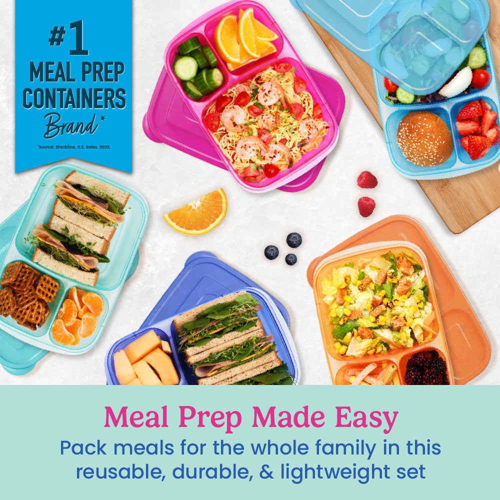 Bentgo Easyboxes 3-Compartment Food Containers 20-Piece Set - Image 11