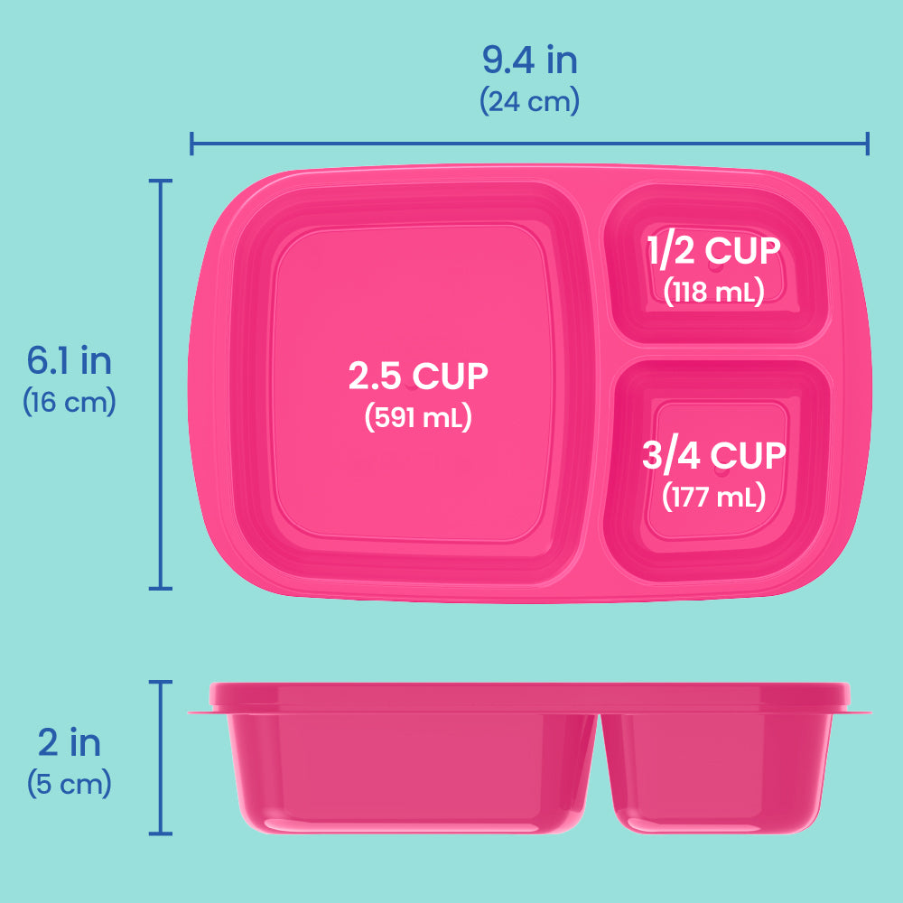 Bentgo Easyboxes 3-Compartment Food Containers 20-Piece Set - Image 17