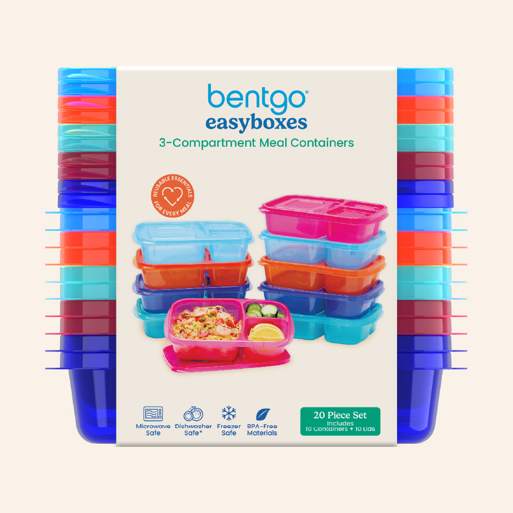 Bentgo Easyboxes 3-Compartment Food Containers 20-Piece Set - Image 18