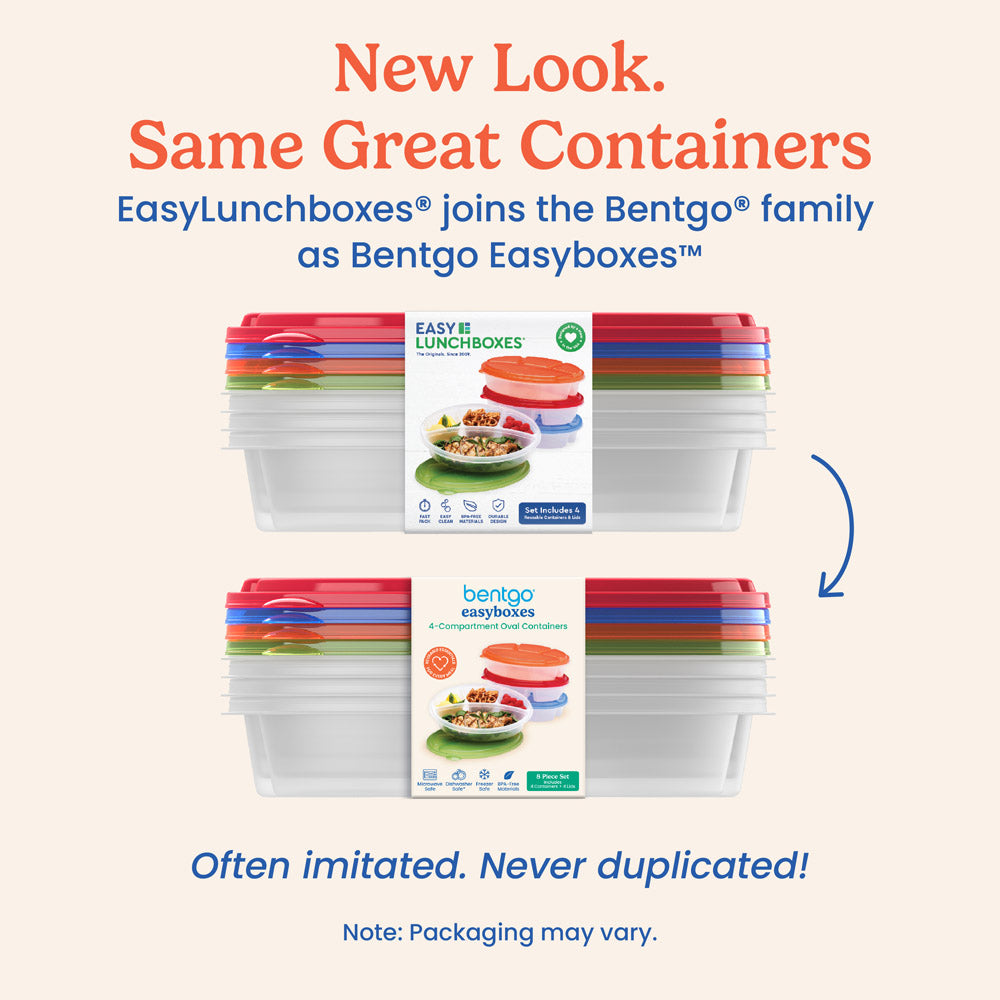 Bentgo Easyboxes 4-Compartment Oval Containers 8-Piece Set - Image 5