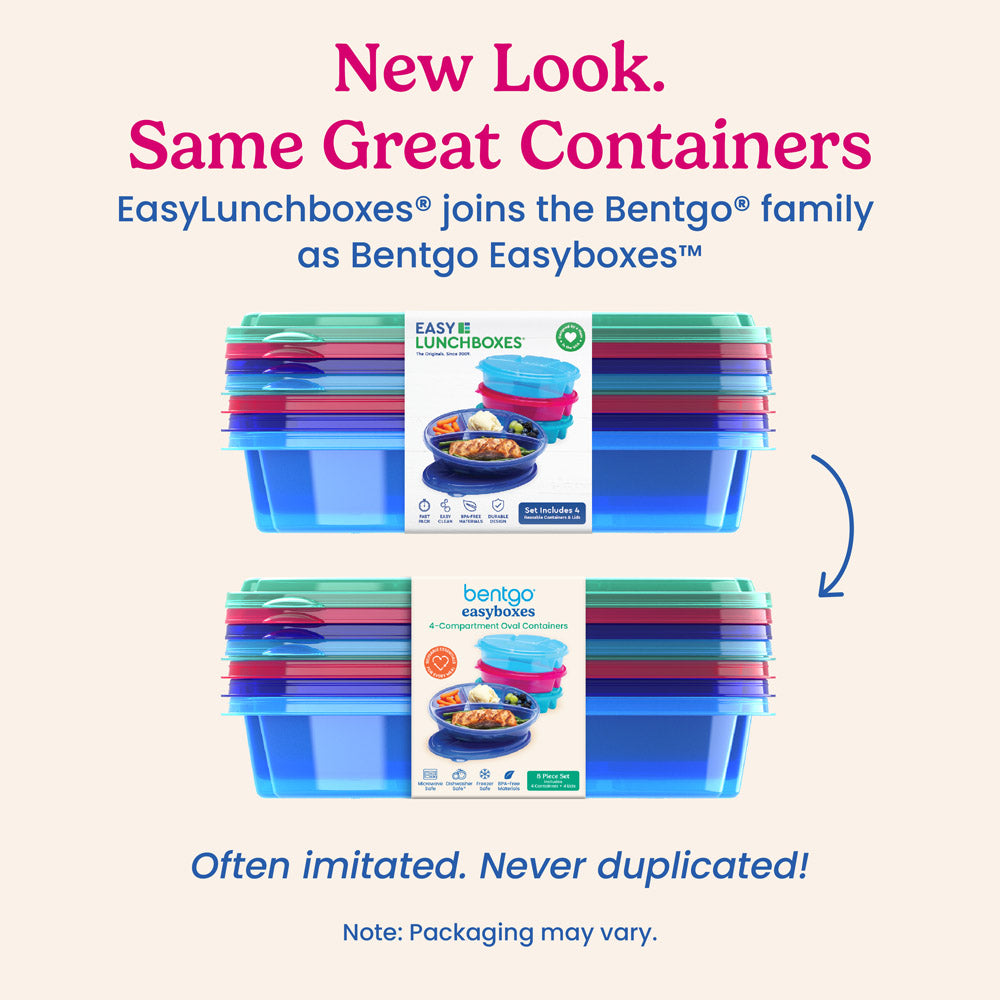 Bentgo Easyboxes 4-Compartment Oval Containers 8-Piece Set - Image 14