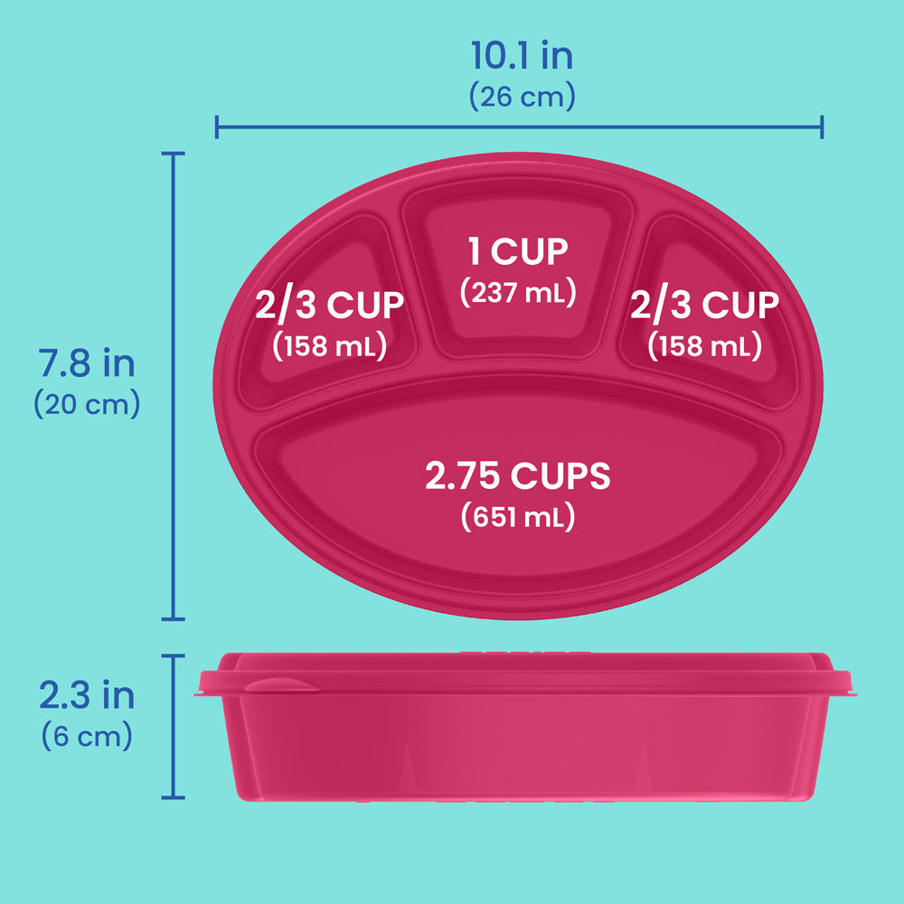 Bentgo Easyboxes 4-Compartment Oval Containers 8-Piece Set - Image 17