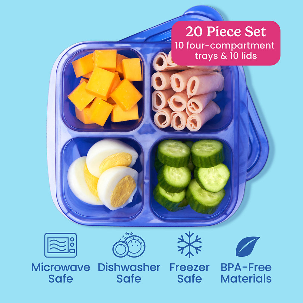 Bentgo Easyboxes 4-Compartment Snack Containers 20-Piece Set - Image 12
