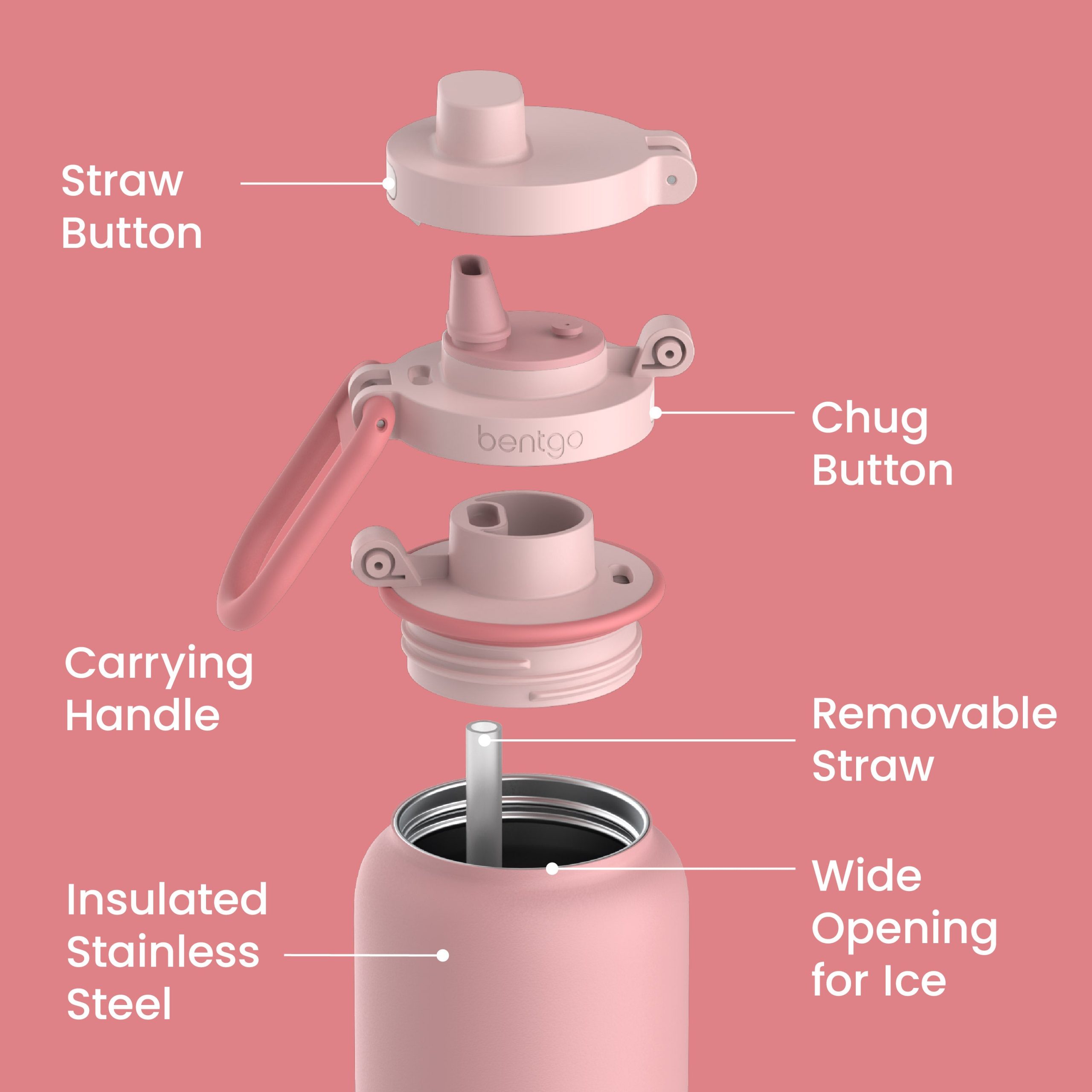 Bentgo Flip 2-in-1 Water Bottle (24 fl oz) - Image 30