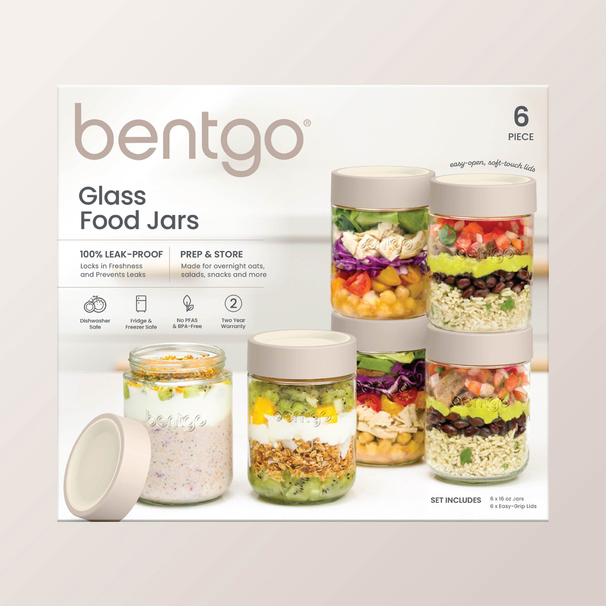 Bentgo Leak-Proof Glass Food Jars (16 fl oz Jars) - Image 6