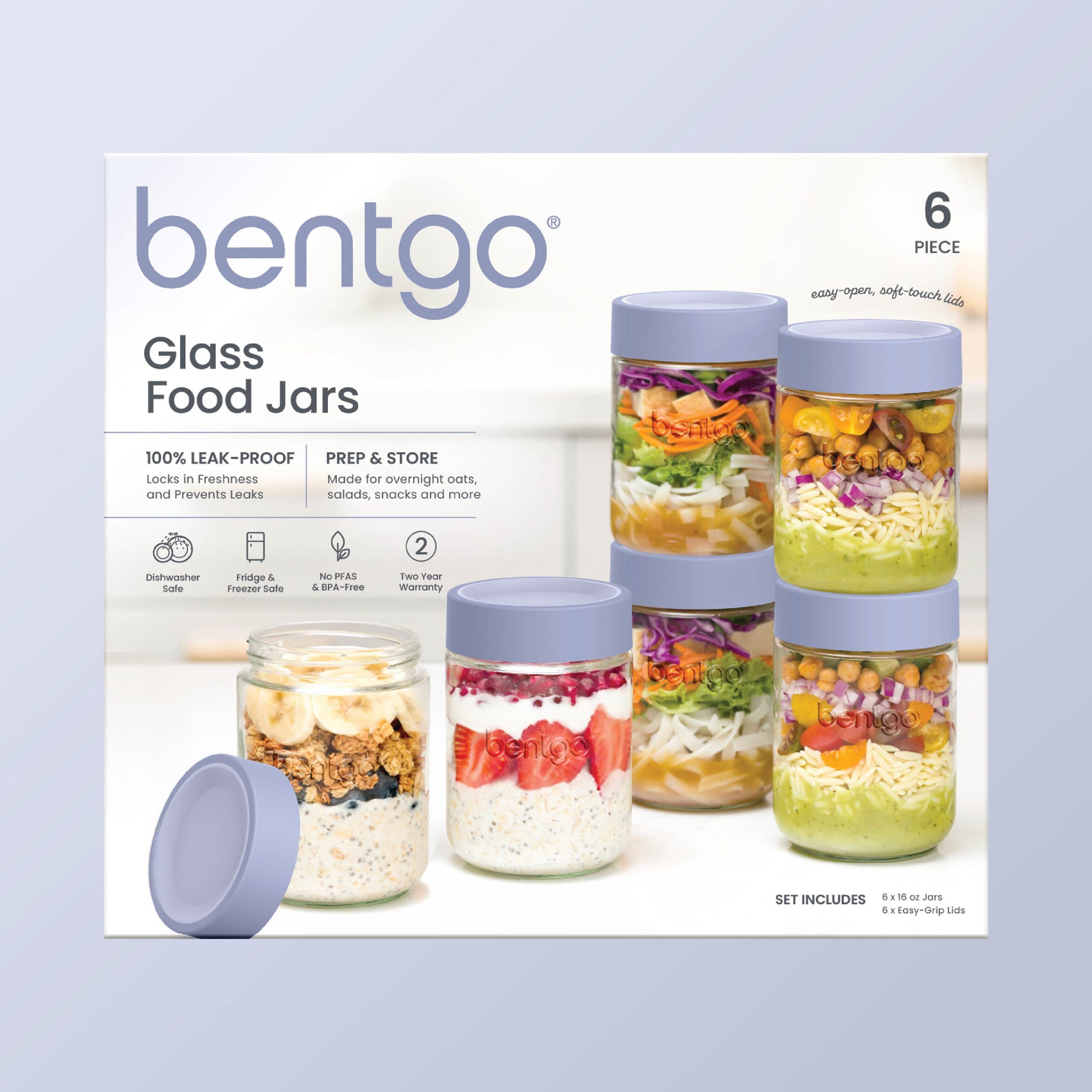 Bentgo Leak-Proof Glass Food Jars (16 fl oz Jars) - Image 12