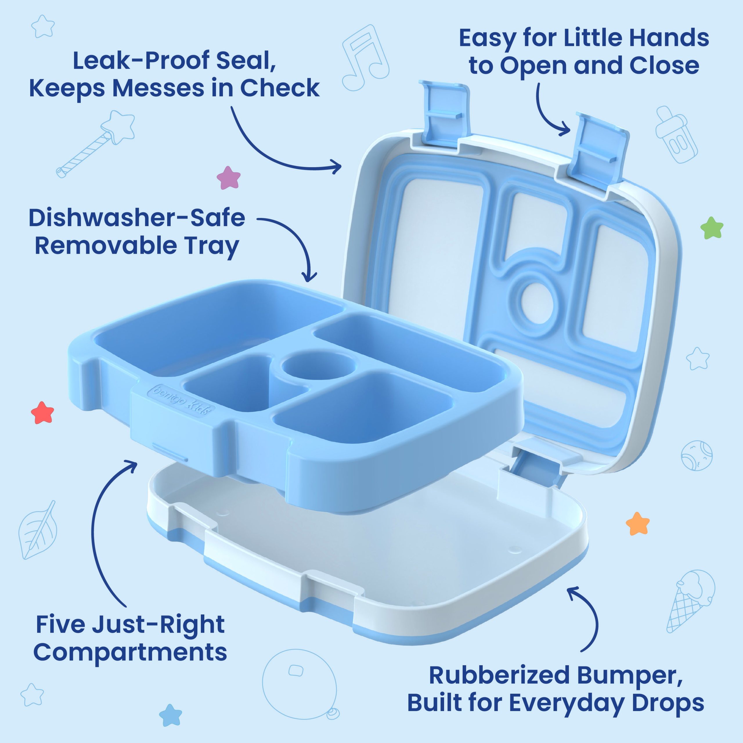 Bentgo + Bluey Kids Prints Lunch Box - Image 5