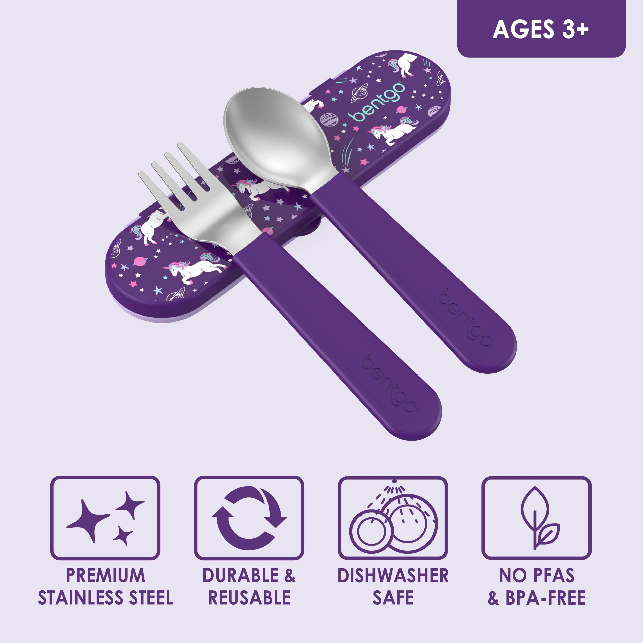 Bentgo Kids Stainless Steel Utensil Set - Image 3