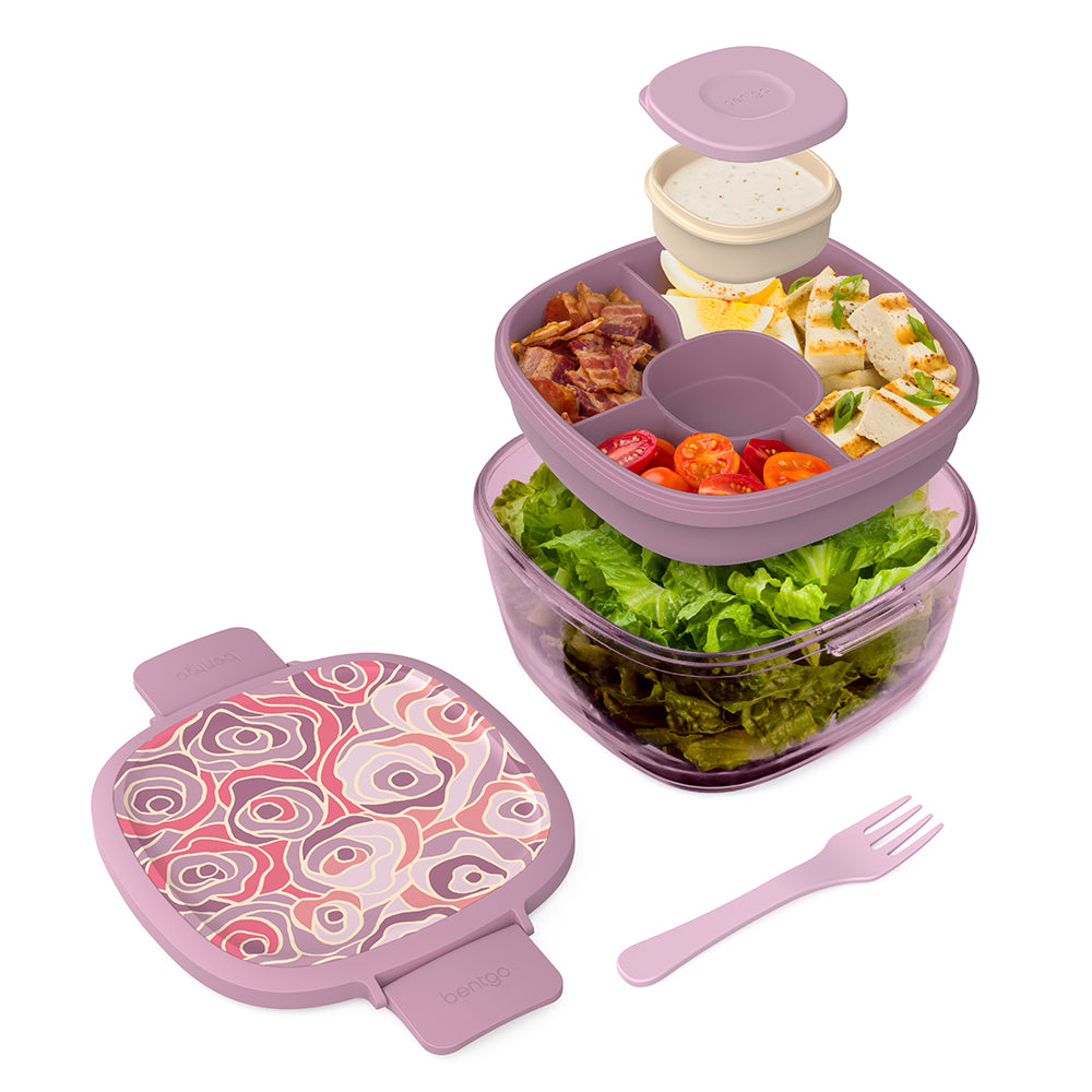 Bentgo Glass Prints All-in-One Salad Container - Image 22