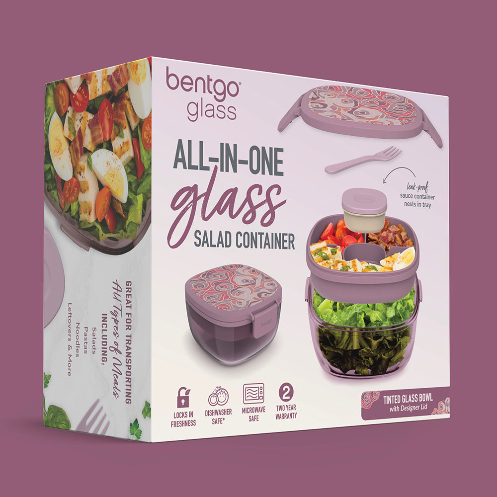 Bentgo Glass Prints All-in-One Salad Container - Image 28