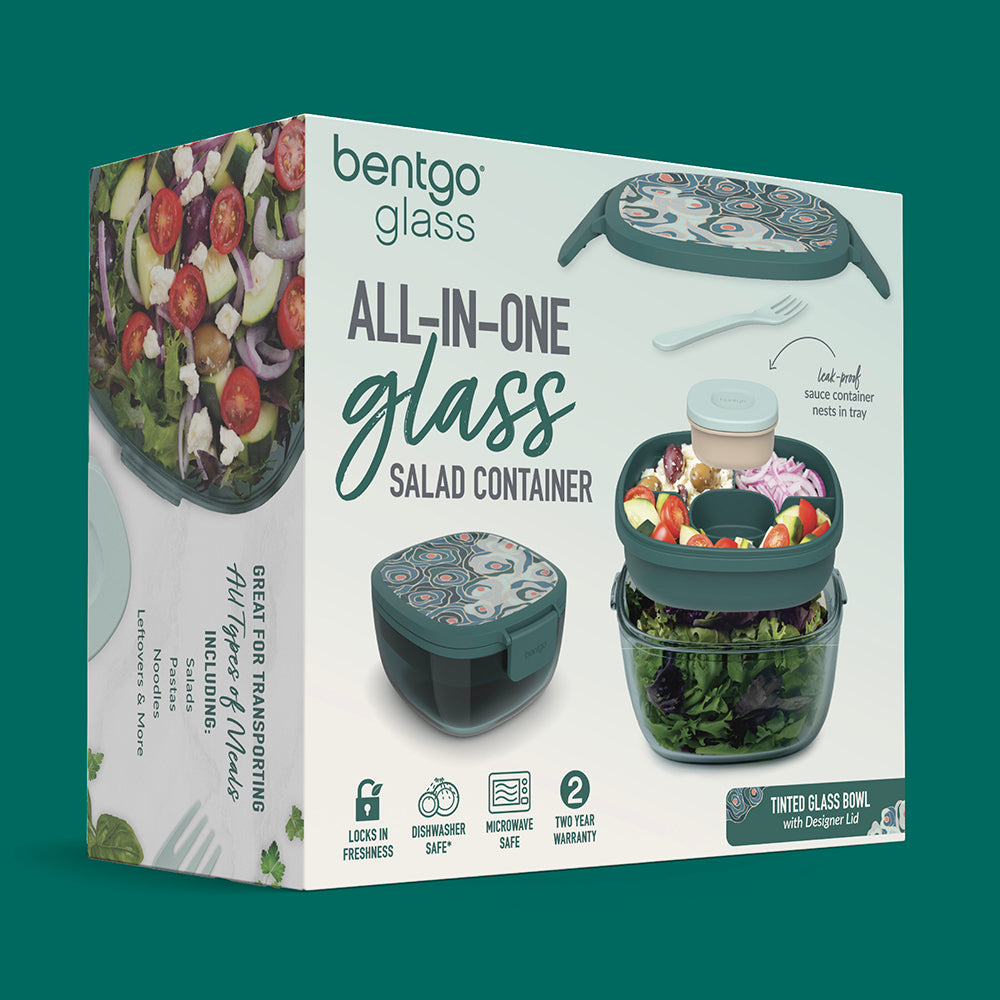 Bentgo Glass Prints All-in-One Salad Container - Image 21