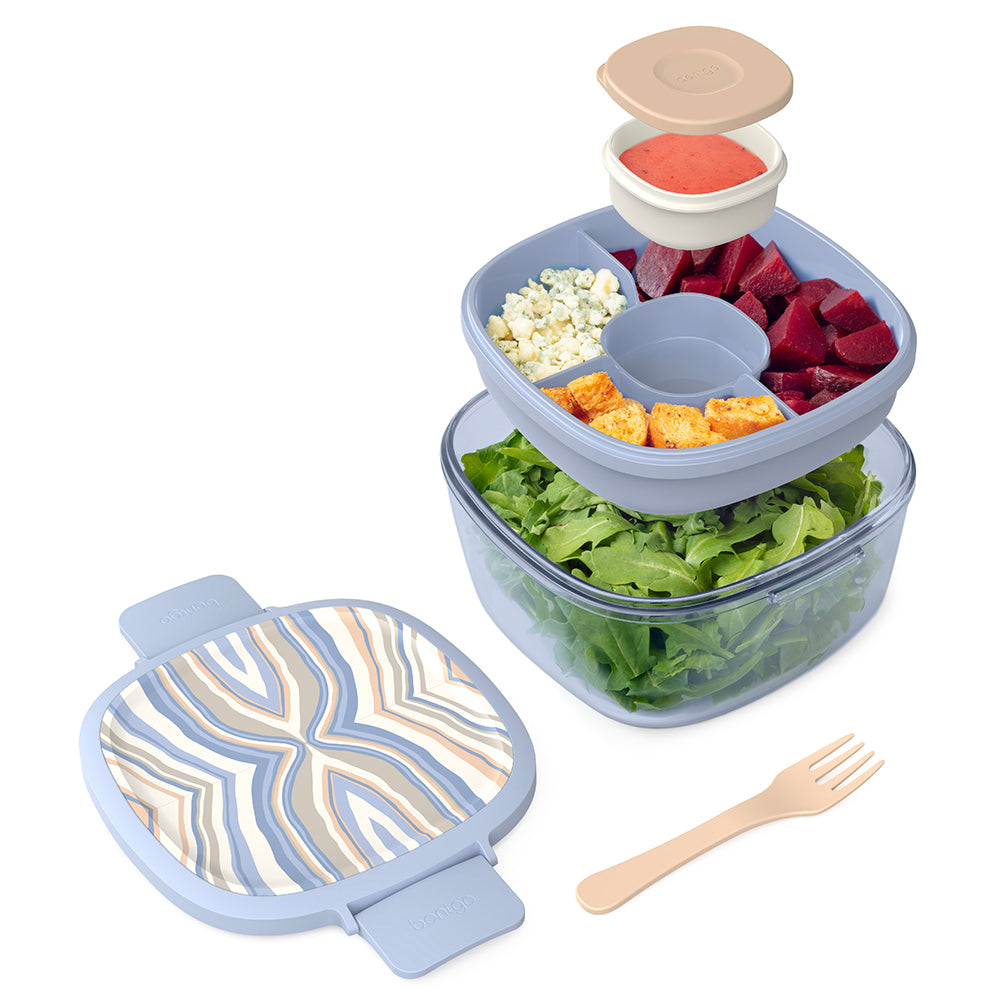 Bentgo Glass Prints All-in-One Salad Container - Image 8