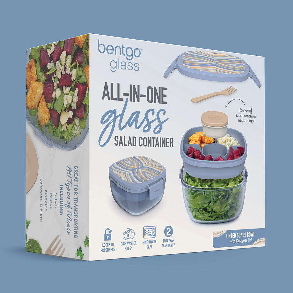Bentgo Glass Prints All-in-One Salad Container - Image 14