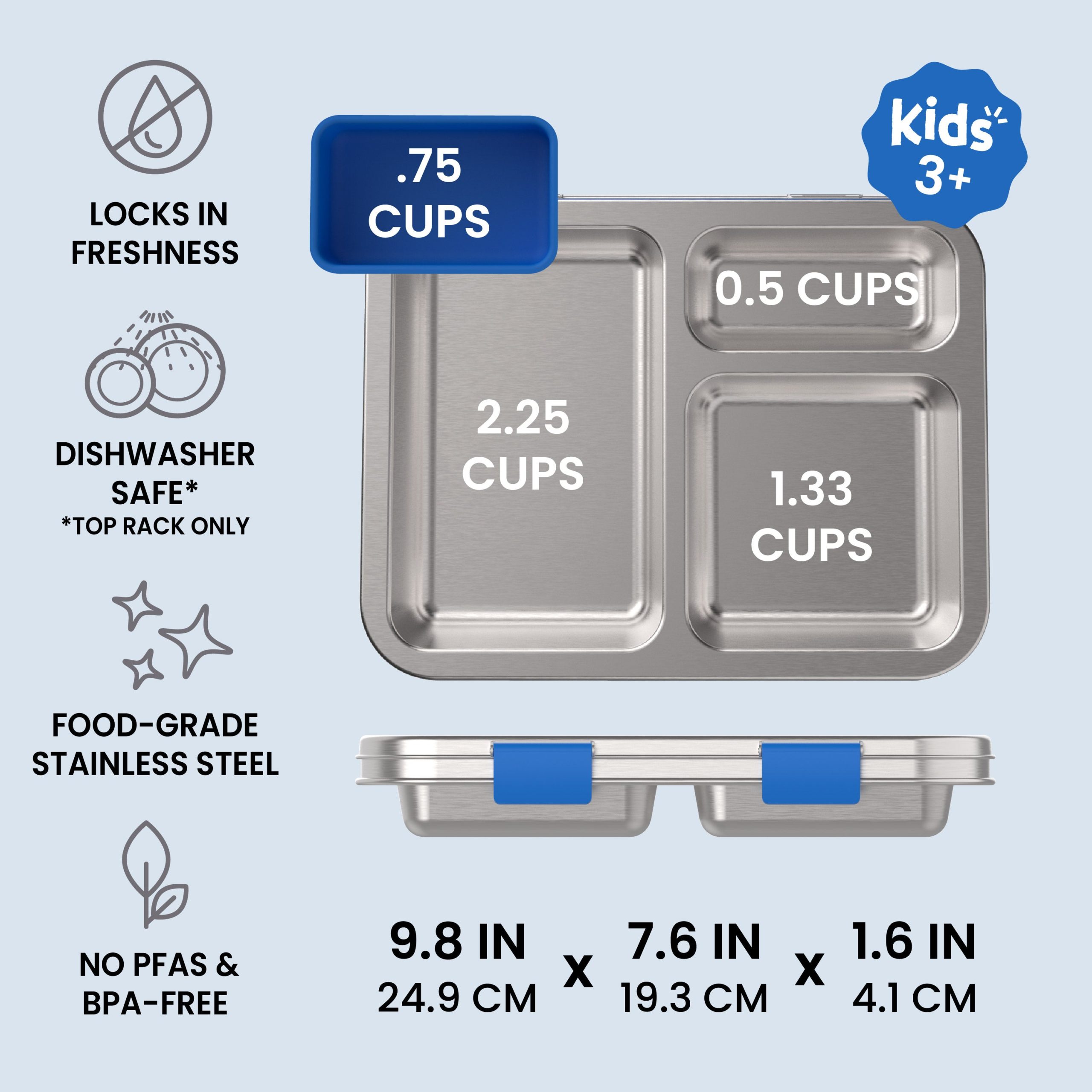 Bentgo Kids Stainless Steel Lunch Box - Image 3