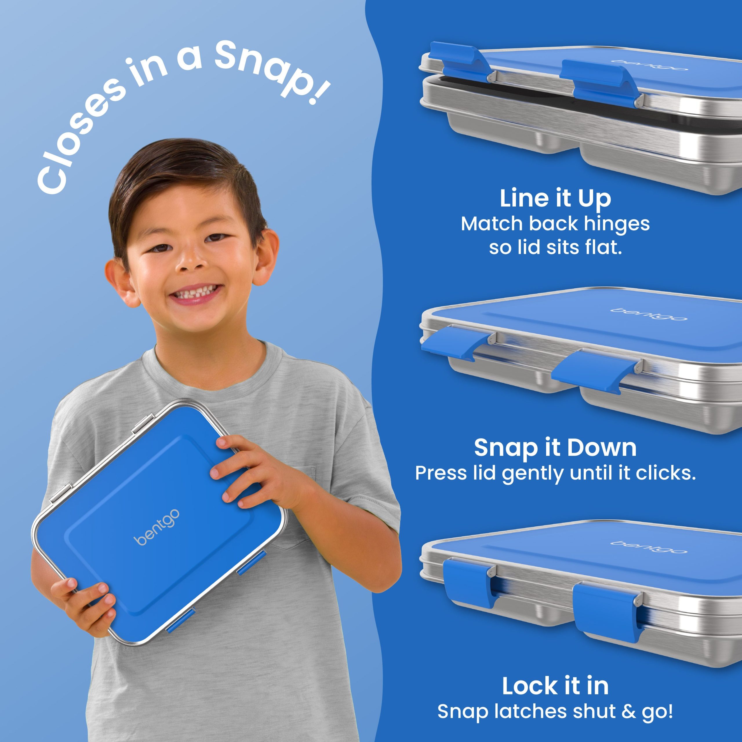 Bentgo Kids Stainless Steel Lunch Box - Image 4