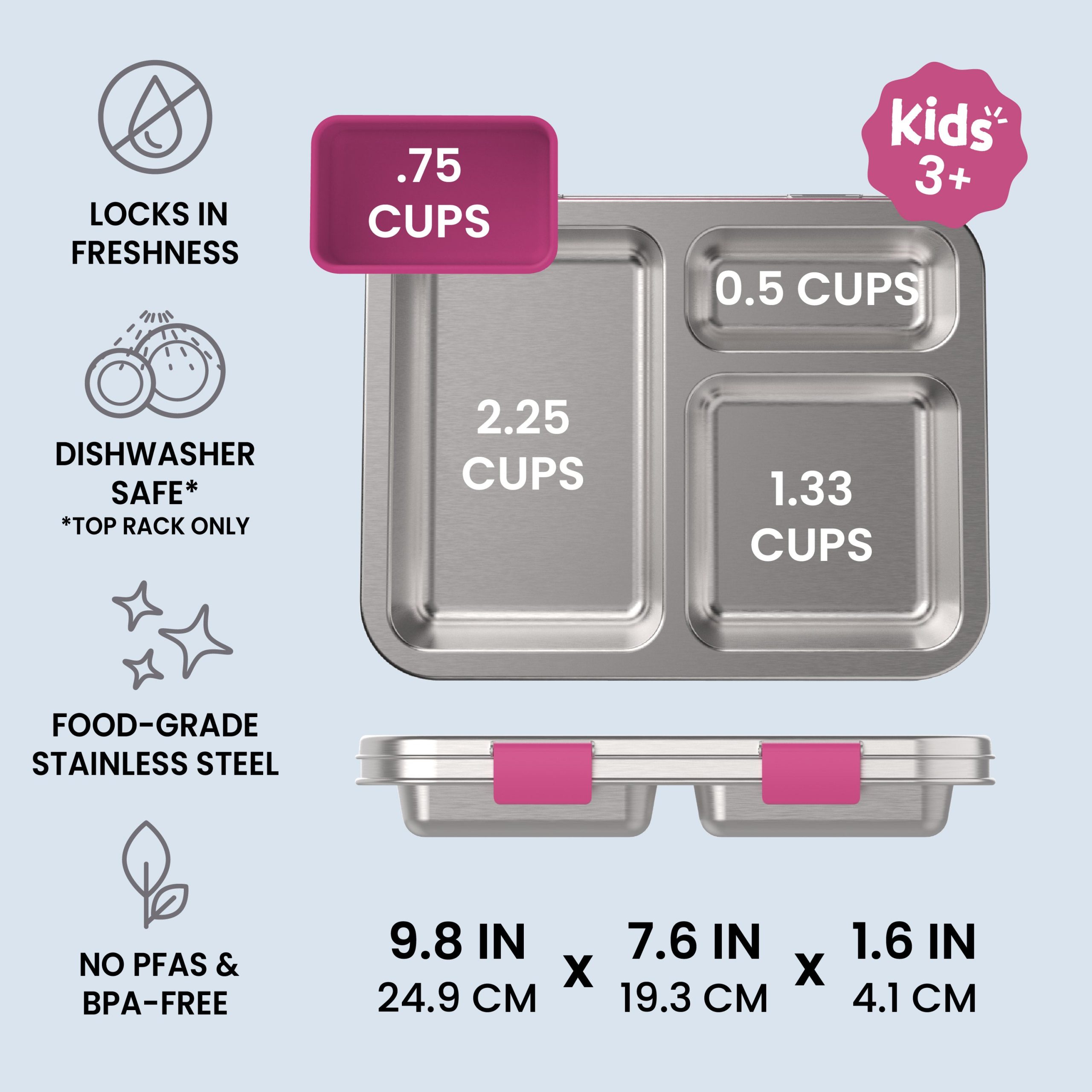Bentgo Kids Stainless Steel Lunch Box - Image 19