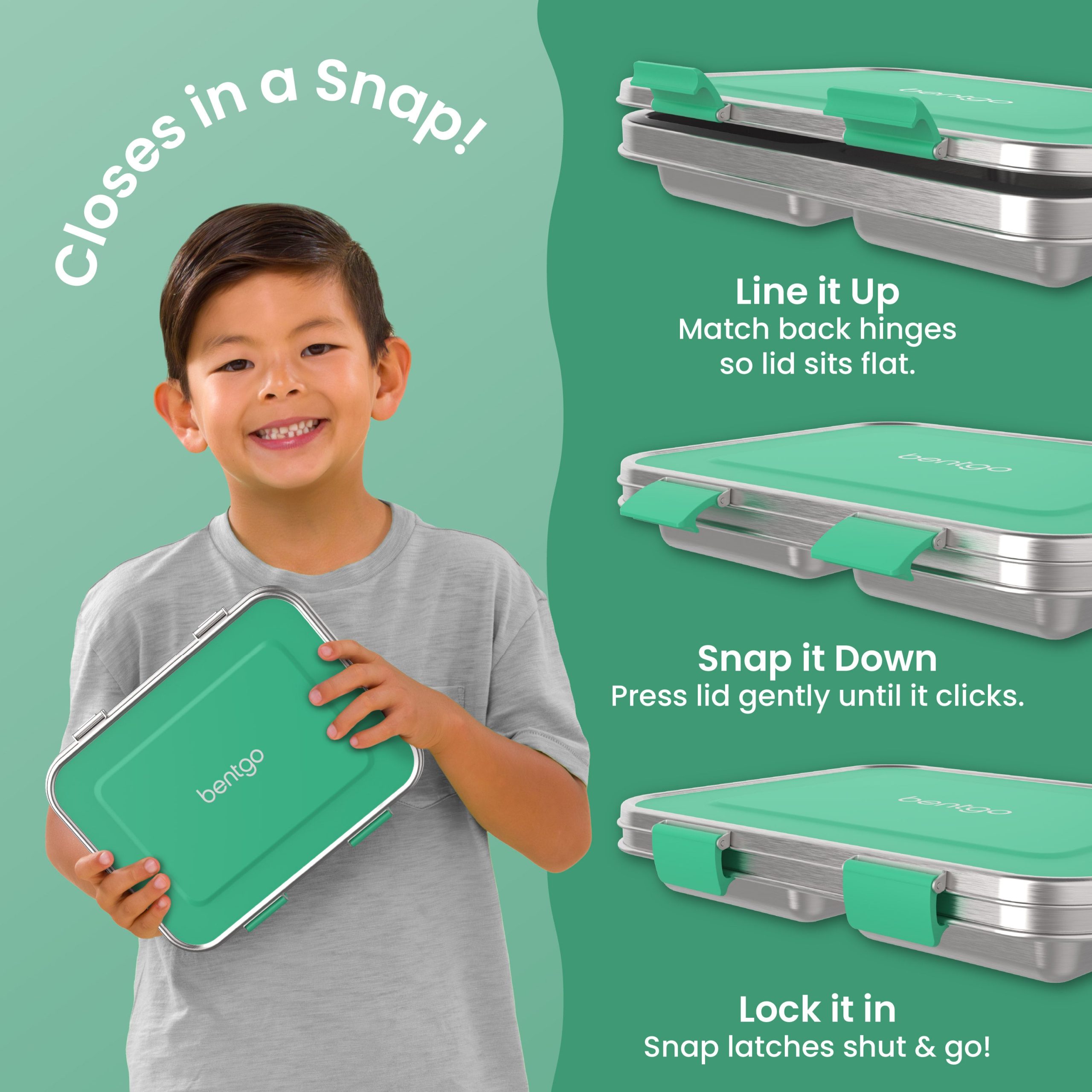 Bentgo Kids Stainless Steel Lunch Box - Image 12