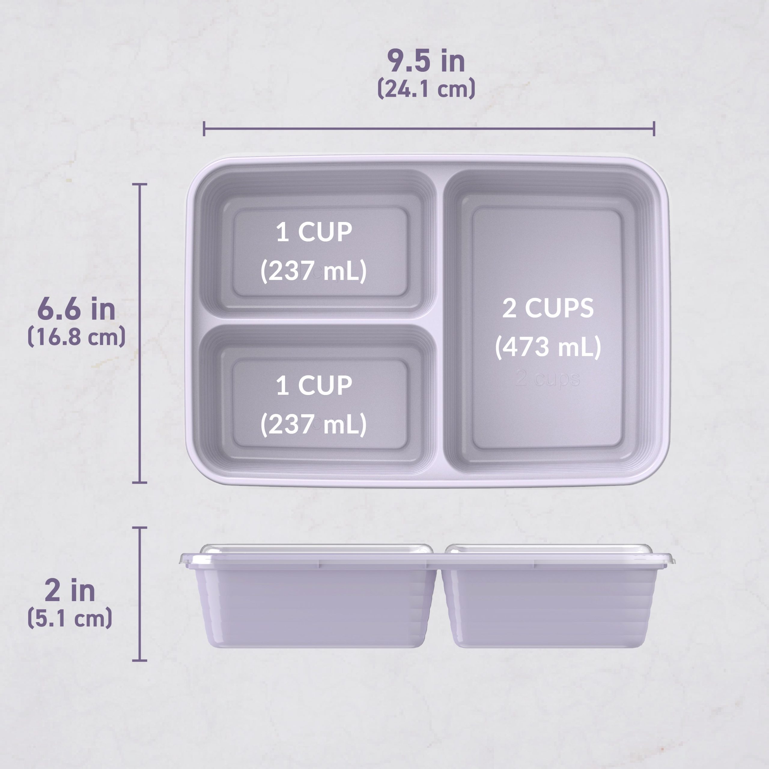 Bentgo Prep 3-Compartment Meal Prep Containers (20-Piece) - Image 7