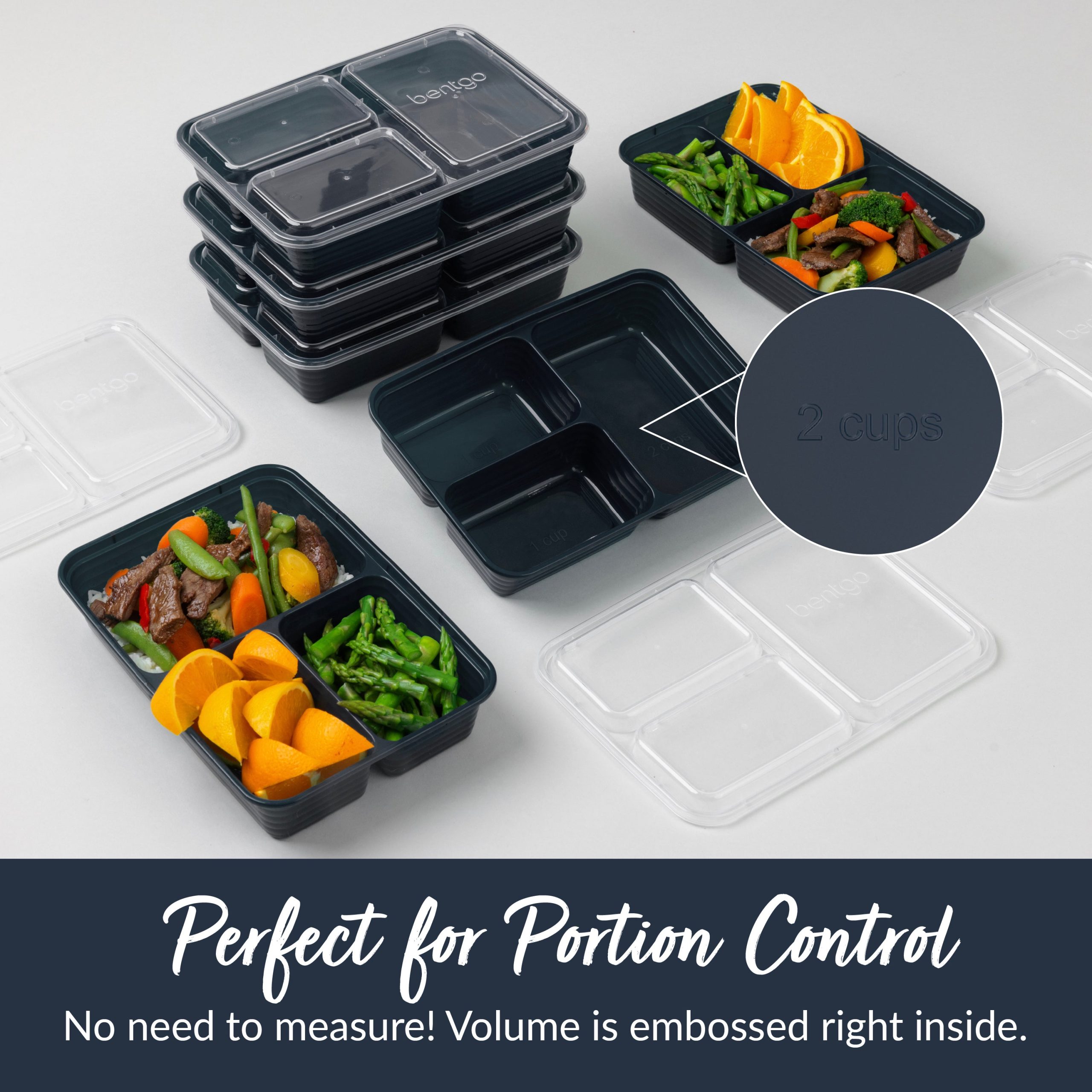 Bentgo Prep 3-Compartment Meal Prep Containers (20-Piece) - Image 14