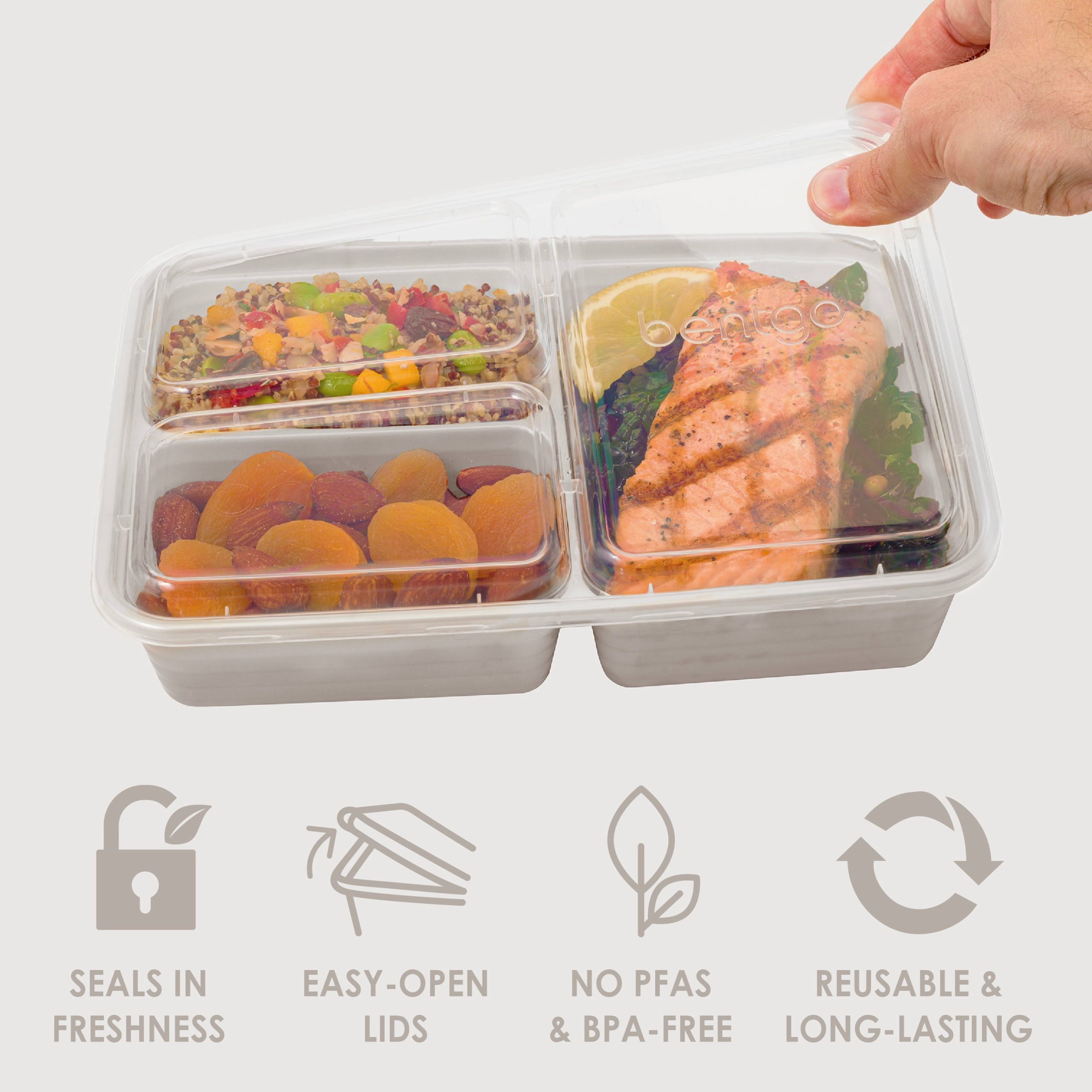 Bentgo Prep 3-Compartment Meal Prep Containers (20-Piece) - Image 28