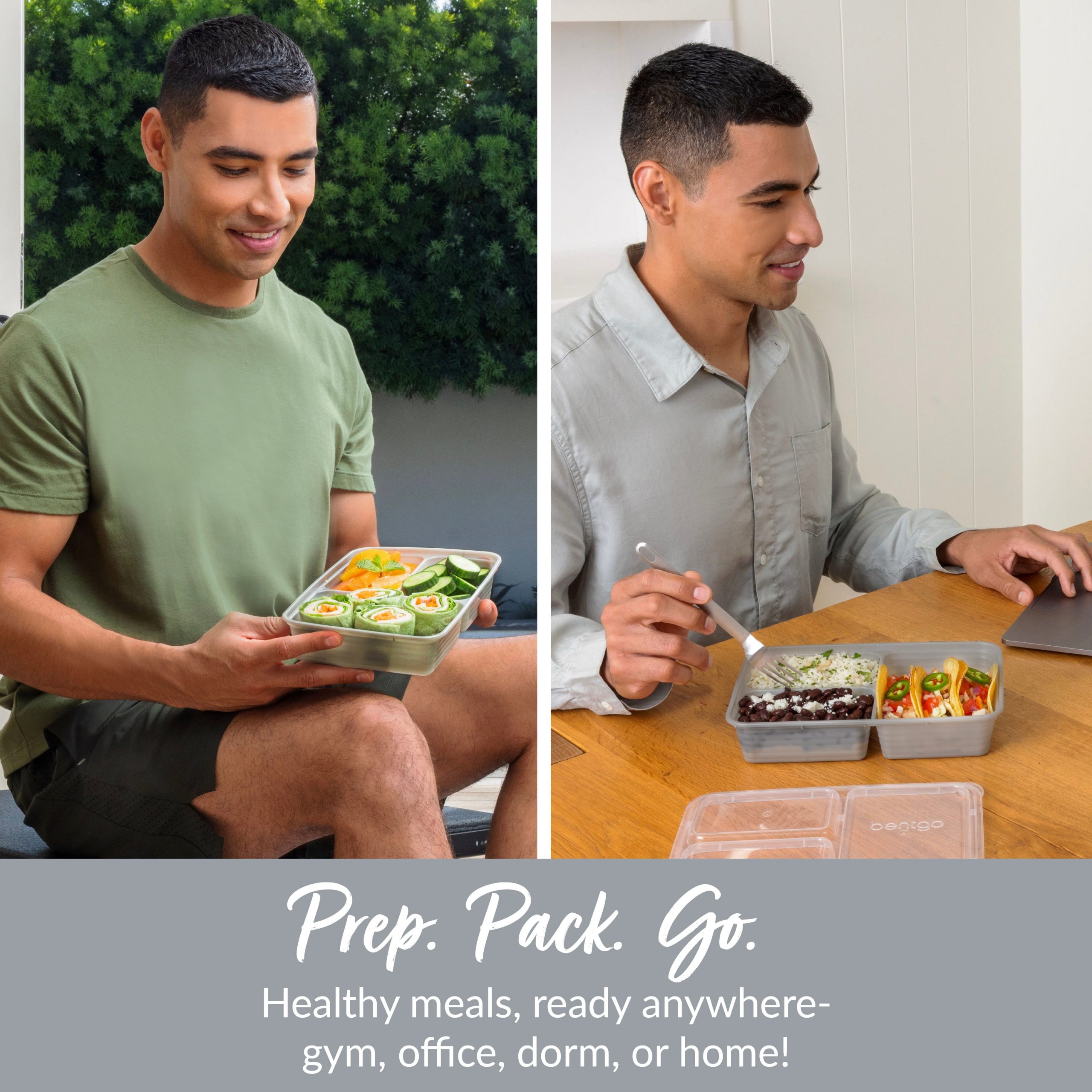 Bentgo Prep 3-Compartment Meal Prep Containers (20-Piece) - Image 19
