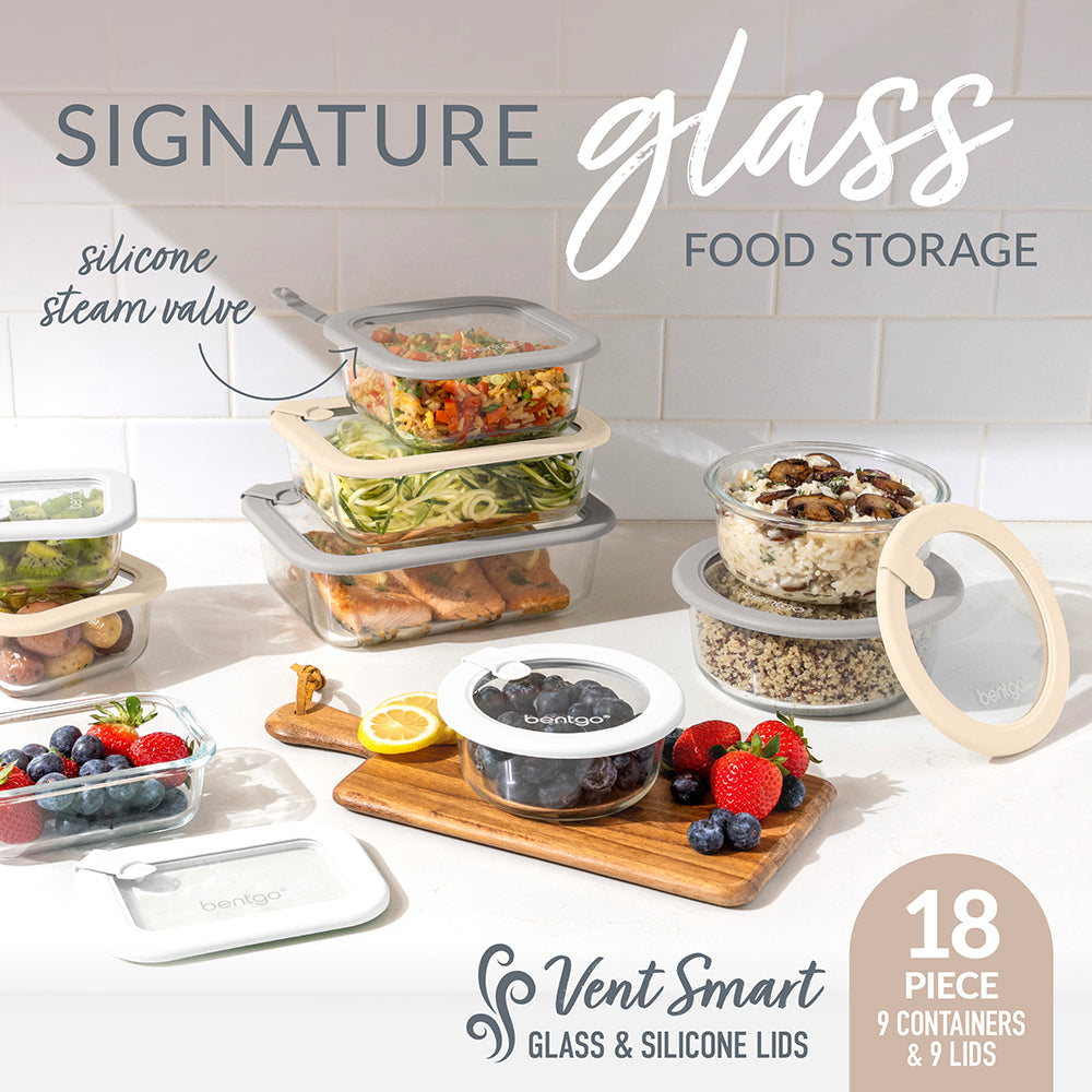 Bentgo Signature Glass Food Storage Set (18-Piece) - Image 9