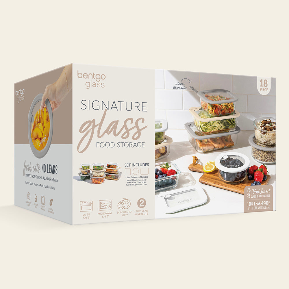 Bentgo Signature Glass Food Storage Set (18-Piece) - Image 14