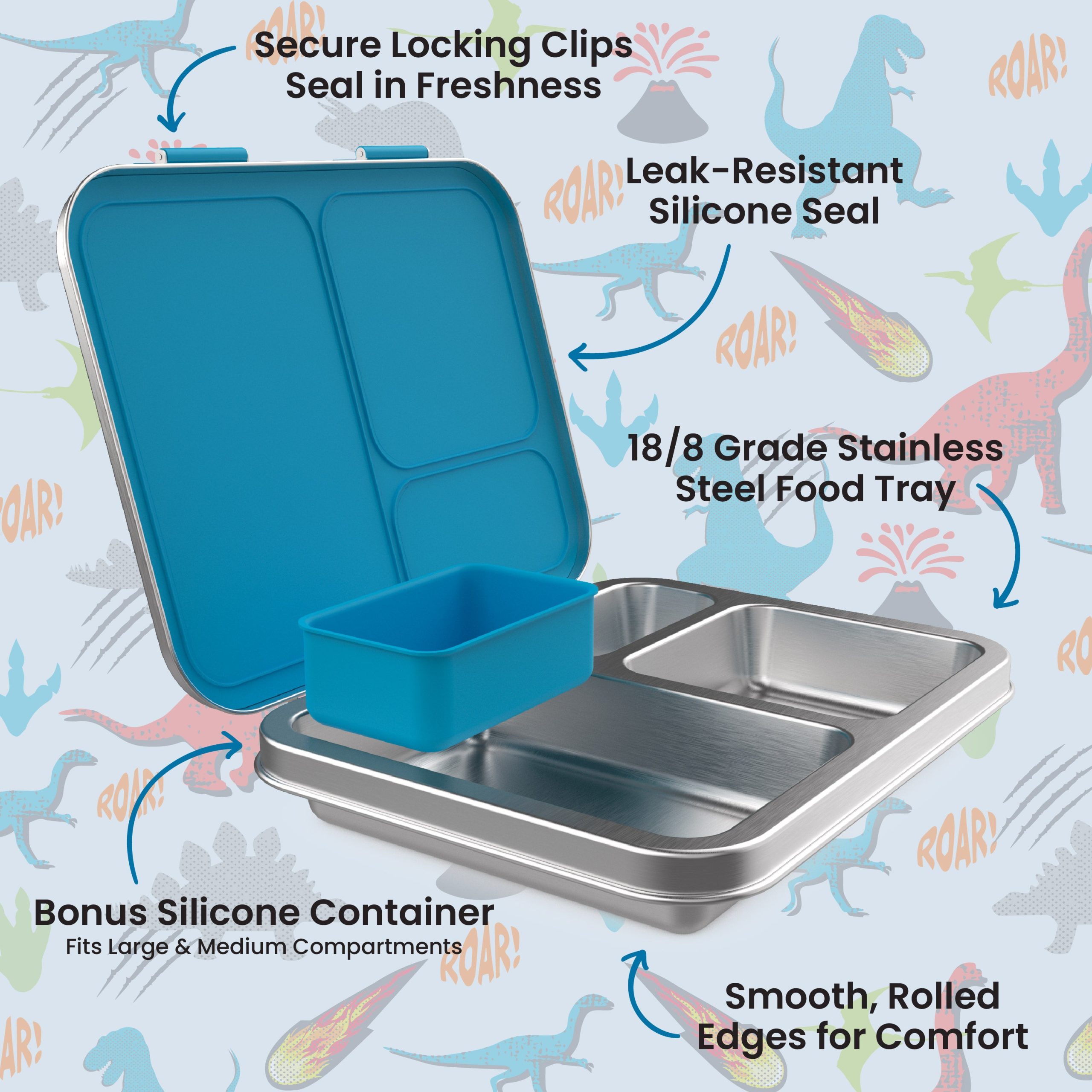 Bentgo Kids Stainless Steel Prints Lunch Box - Image 13