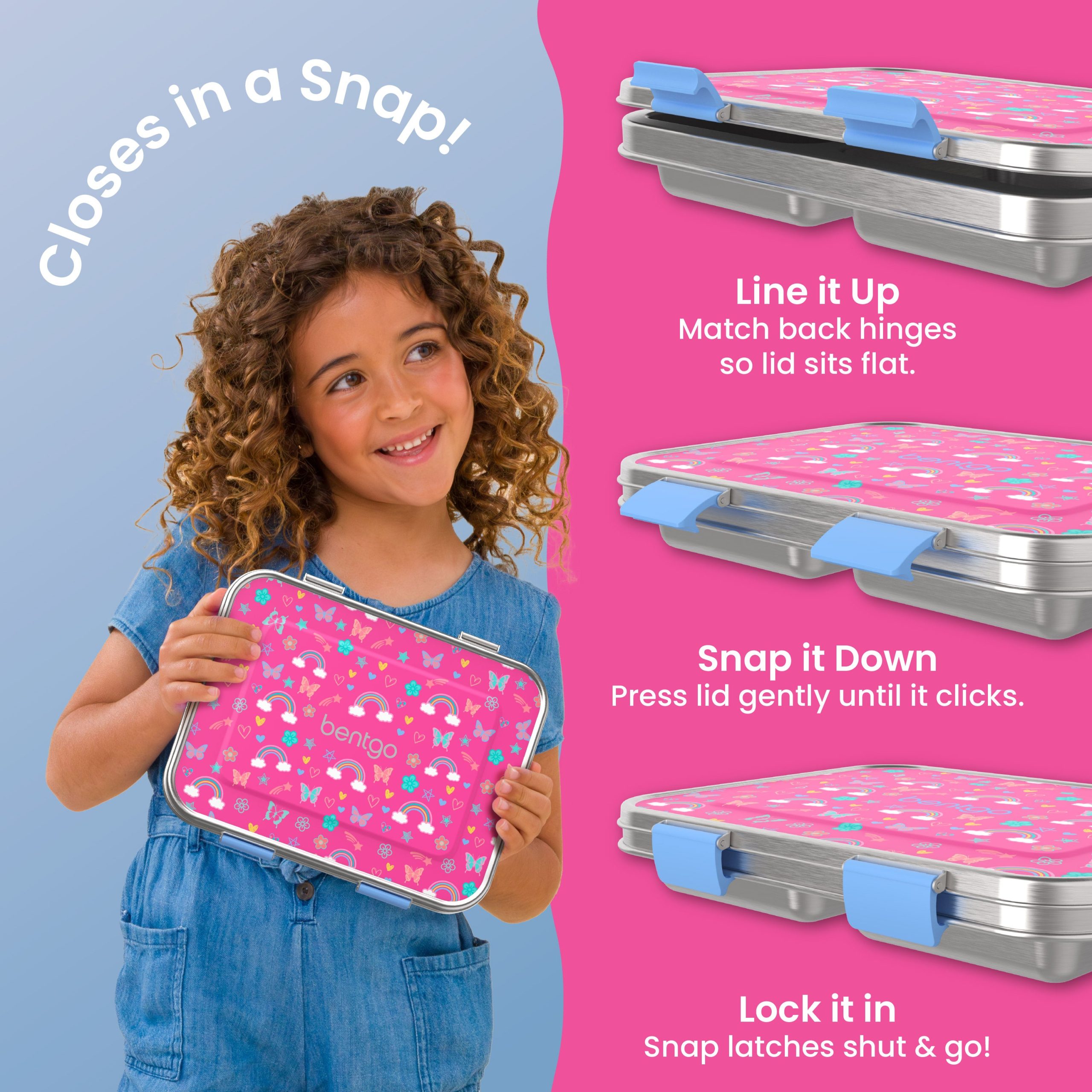 Bentgo Kids Stainless Steel Prints Lunch Box - Image 20